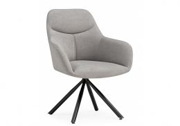 Стул на металлокаркасе Бартон 2 ткань мадера 22 / черный матовый (66x68x89)