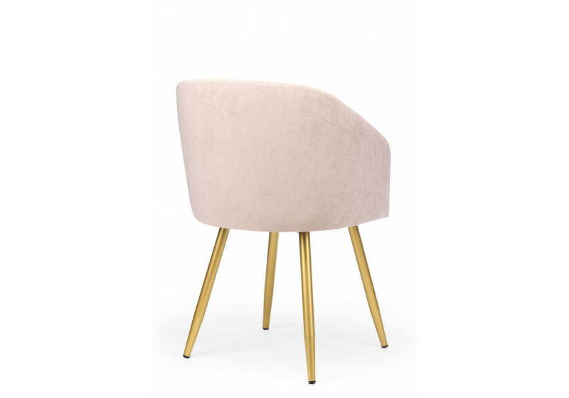 Стул на металлокаркасе Монер латте (glory 10) / золотой (54x56x82)
