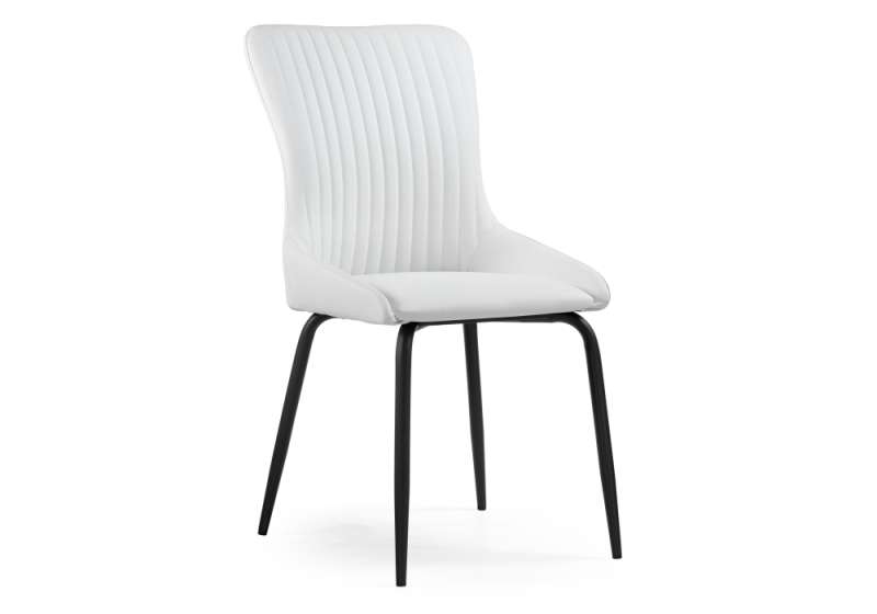 Стул на металлокаркасе Lado white / black (47x51x90). 